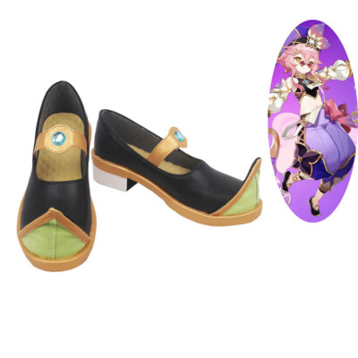 Genshin Impact Dori Shoes Cosplay Women Black Boots