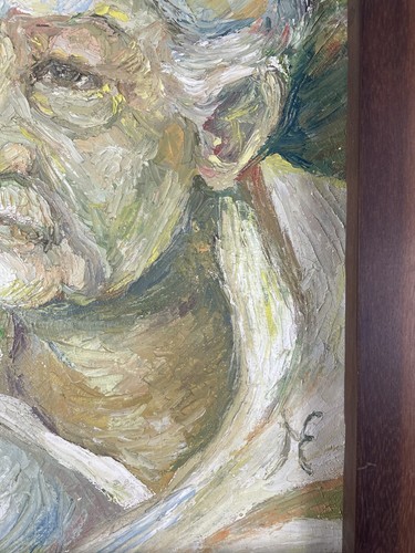 Postimpressionist Antik 20. Jahrhundert Männerportrait signiert - Bild 3 von 5