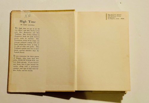 VINTAGE HIGH TIME Mary Lasswell HC 1944 With Frontispiece by George Price - Picture 5 of 18