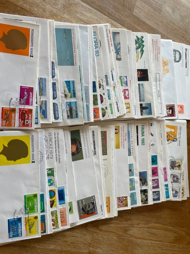 Netherlands Antilles 101 different FDC covers, awesome very tidy lot, brilliant