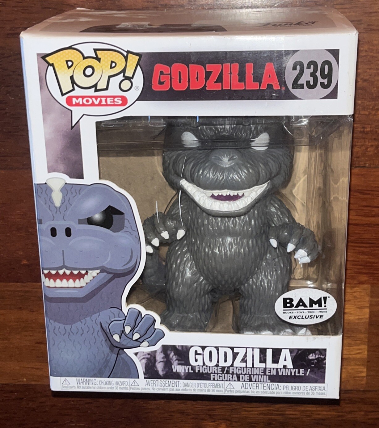 Funko Pop! Godzilla #239 Bam! Exclusive Godzilla Movies Vinyl Figure