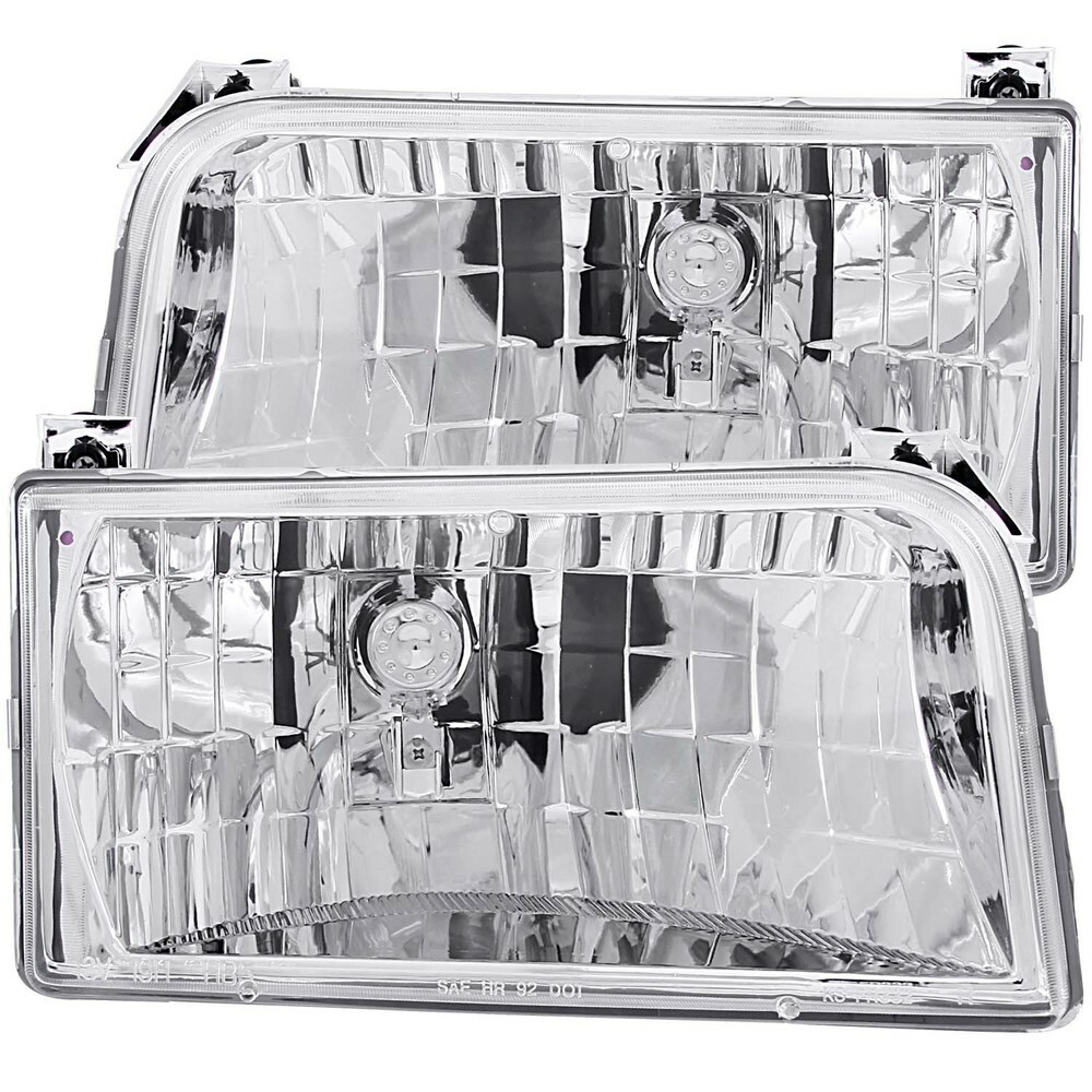 ANZO for 1992-1996 Ford F-150 Crystal Headlights Chrome