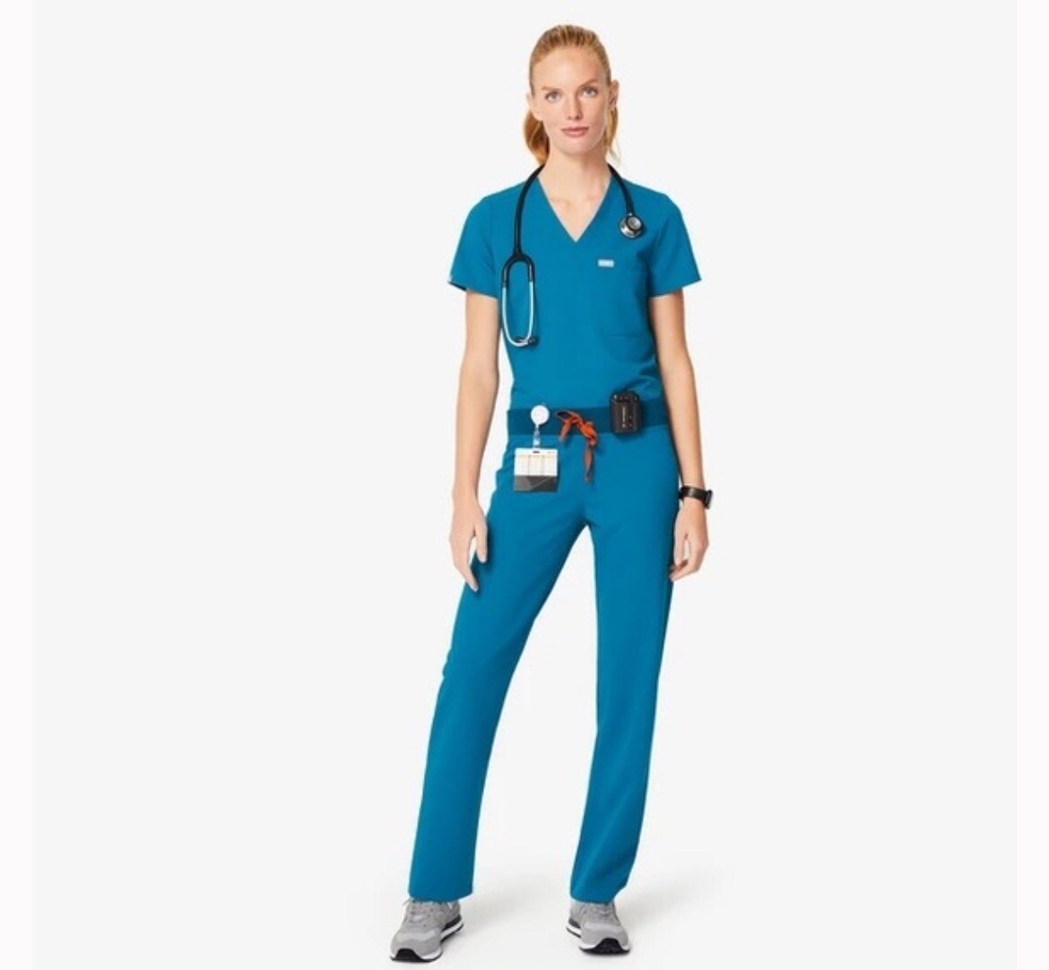 FIGS SCRUB BOTTOMS KADE ALPS BLUE SMALL PETITE New Without Tags | eBay