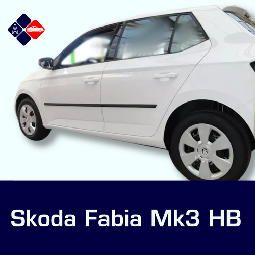 Skoda Fabia 5D Mk 3 tiras de frotar | protectores de puerta | kit de molduras de protección lateral - Imagen 4 de 9