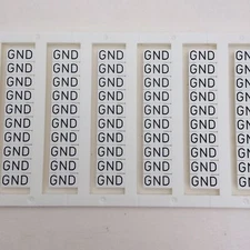 Custom Printed Dinkle DIN Rail Terminal Block Marking Labels TM26W DK2.5N Tags