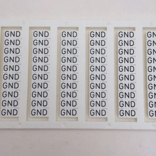 Custom Printed Dinkle DIN Rail Terminal Block Marking Labels TM27W DK4N 120 Tags