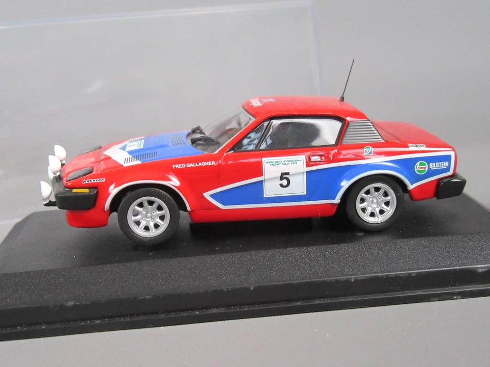 D790 IXO Triumph TR7 V8 #5 Manx Rally 1978 UK Pond Gallagher 1:43 + Scatola - Immagine 4 di 4