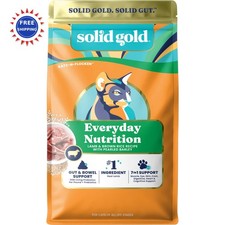 Dry Cat Food 12 LB Solid Gold Indoor All Ages Lamb Probiotics Fiber Cats W Lamb 5.83 per pound