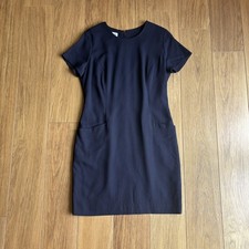 Y2K Mexx Sheath Wool Dress Size 14 Smart Casual Office Formal Occasion Work Chic