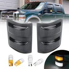 Bestview Smoked Lens Side Mirror Marker Lights Compatible with 2008-2016 F250...