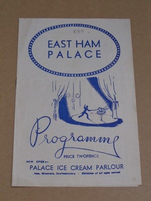 Ann Shelton 1949 East Ham Palace Konzertprogramm (3 Stooges/Pierre Cordell)