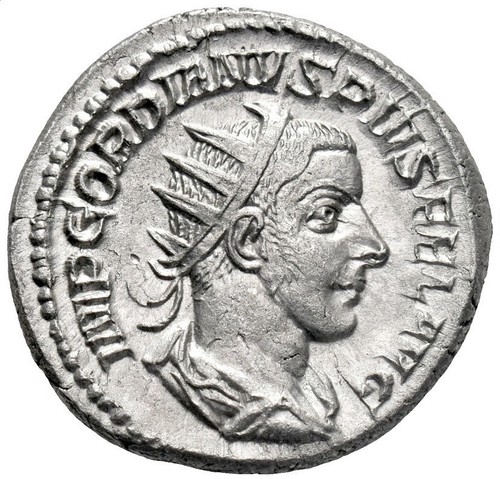 GORDIAN III 238-244 Antoninianus Ancient Roman Silver Coin 22 mm IOVI STATORI