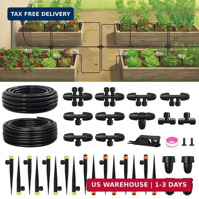 RAINPOINT Drip Irrigation System, Quick-Connect Garden Watering System Kit with 