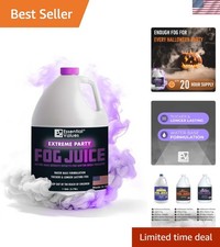 Fog Machine Fluid - Extreme High Density Fog Juice 128 FL OZ / 1 Gallon   Whi...