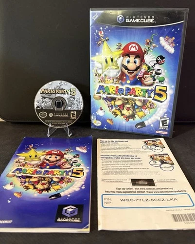 Mario Party 5 (Nintendo GameCube) CIB Complete w/ Reg Card. Tested