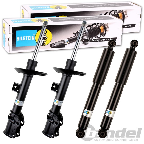 4X Bilstein B4 Gasdruck StossdÄMpfer Vorne + Hinten Passend FüR Renault Megane 3-image