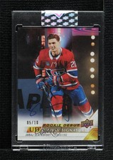 2022-23 Clear Cut Canvas Rookie Debuts Signatures 5/10 Juraj Slafkovsky Auto 5h0