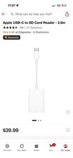 Apple USB-C to SD Card Reader