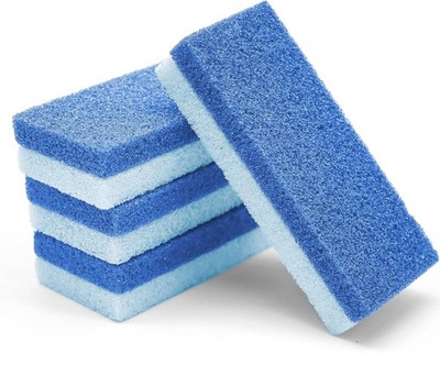4-Pack Foot Pumice Stones & Scrubbers   Professional-Grade Exfoliating Pedicure 