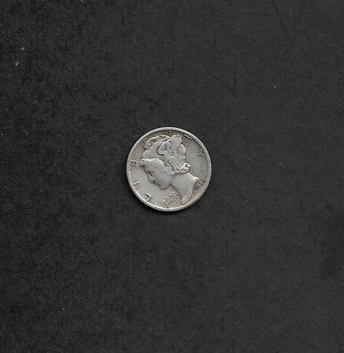 1945 Liberty Silver Dime, No Mint Mark, Good/Very Good Condition, All Legible