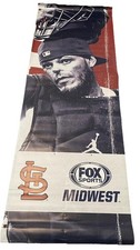Yadier Molina 2021 St. Louis Cardinals Game Used FOX SPORTS STREET BANNER L@@K