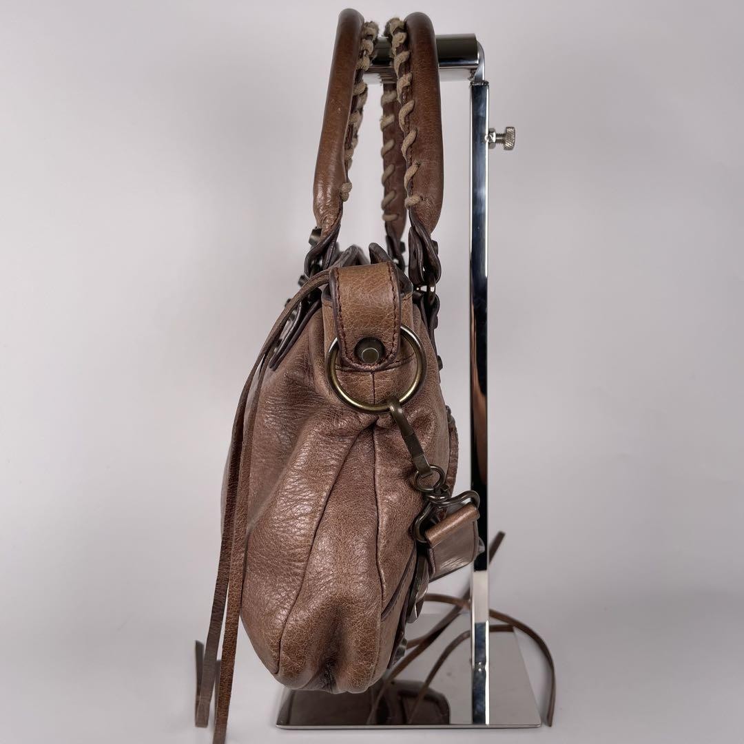 Balenciaga The First 2Way Leather Shoulder Bag Brown leather | eBay