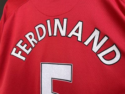 マンチェスター・ユナイテッド FERDINAND 5 XL FERDINAND #5 MANCHESTER UNITED 2007 2008 2009 HOME SHIRT