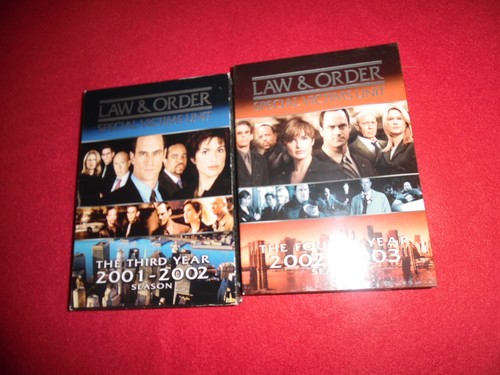 2 LAW & ORDER SPECIAL VICTIMS UNIT USED DVDs SEASONS 3 & 4