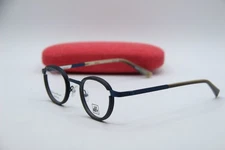 NEW J.F. REY JF 2979 0025 BLUE GUNMETAL HORN AUTHENTIC FRAMES EYEGLASSES 43-24