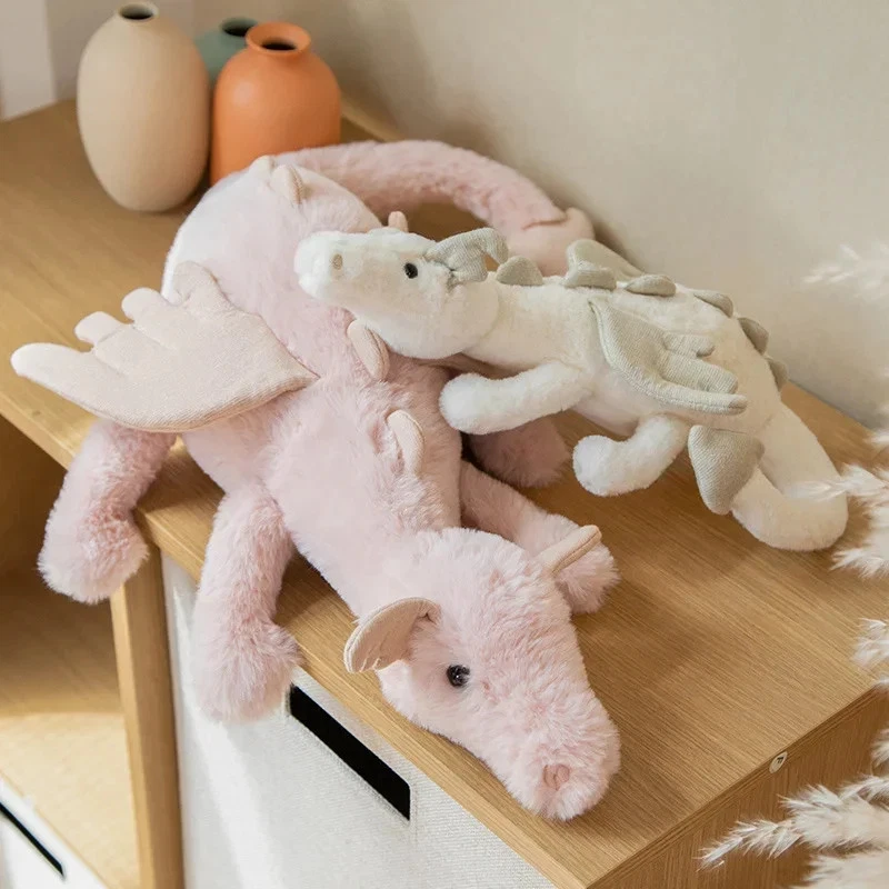 Cartoon Flying Dragon Plüschkissen Kuscheltier Blau Grün Weiß Rosa Kinder - Bild 2 von 4