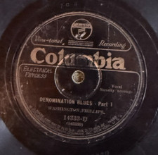 Columbia 14333D Washington Phillips DENOMINATION BLUES 78rpm 1928 HEAR