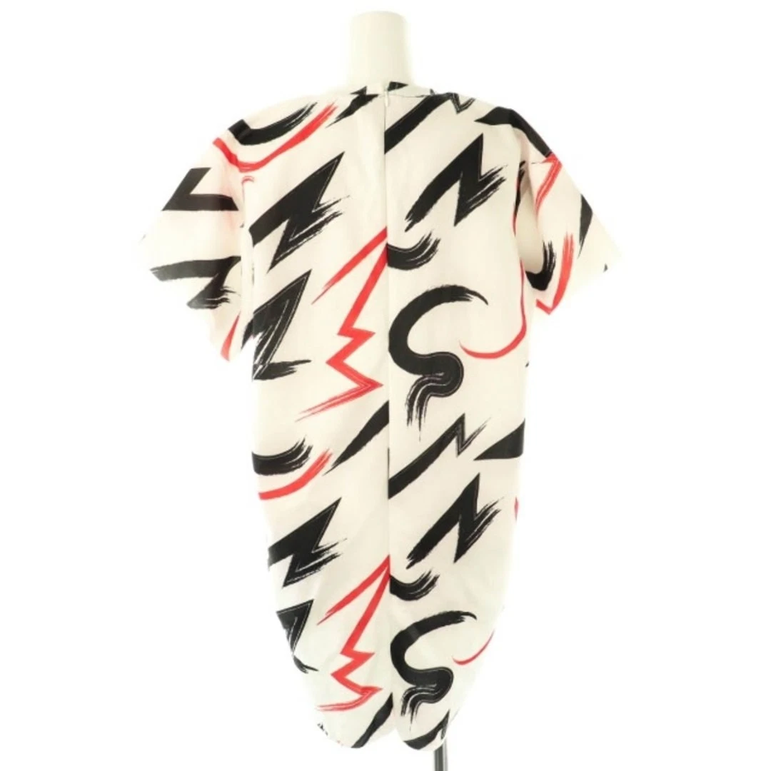 OFF WHITE Abito Zara W&B Collection modello totale mini manica corta S bianco sporco HK us