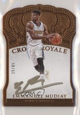 2015-16 Panini Preferred Crown Royale 15/85 Emmanuel Mudiay #189 Auto 1u6