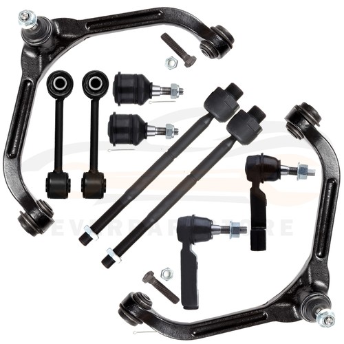 10x Fit For 02-04 Jeep Liberty Front Suspension Control Arms Tie Rod Ball Joint