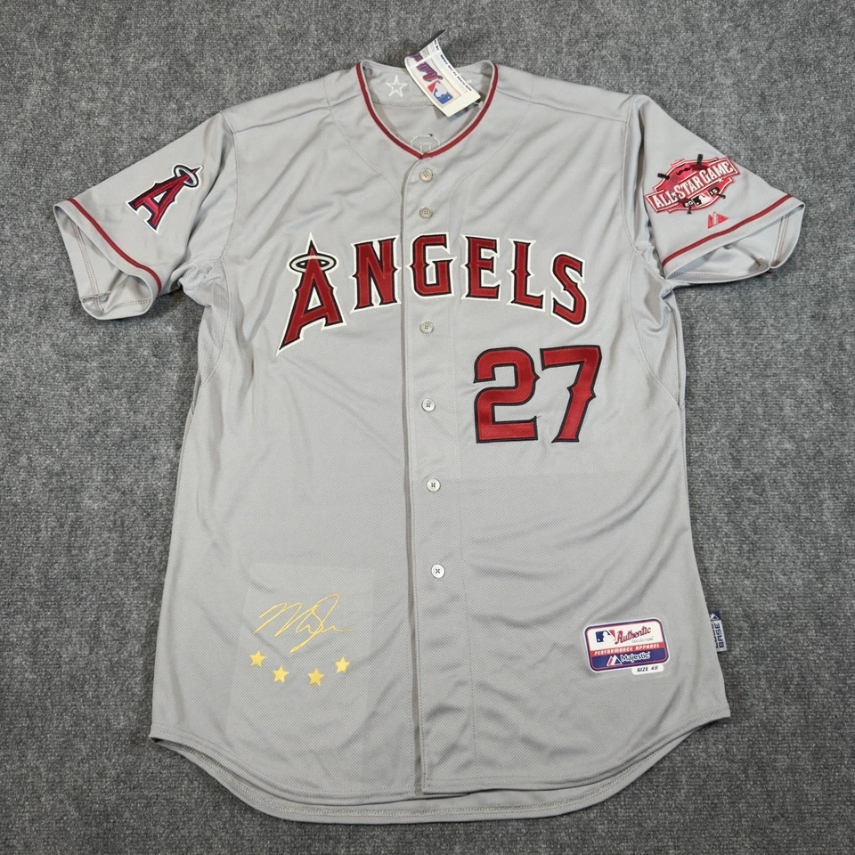 Mike Trout LA Angels 2015 All Star Game Jersey 48 MLB Hologram Rare NWT Majestic - Image 2 of 4