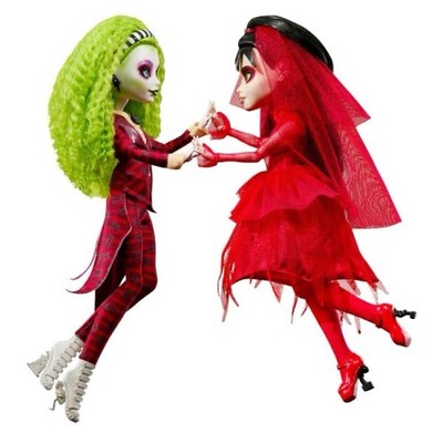MONSTER HIGH SKULLECTOR Beetlejuice - Beetleguice and Lydia Doll 2-Pack Set