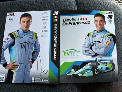 Devlin Defrancesco 2025 Indy 500 Signed Car Promo Hero Card Indianapolis