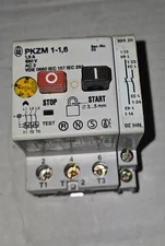 Klockner Moeller PKZM1-1,6 Overload Motor Starter w/ NHI 20 Auxillary Switch