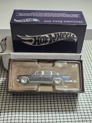 Hot Wheels RLC 2024 Mercedes-Benz 600 - Édition Limitée 1/64, Bleu, Voiture Collector