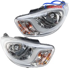 1 Paar Scheinwerfer für Hyundai i10 PA 2011-2013 Frontscheinwerfer Links+Rechts