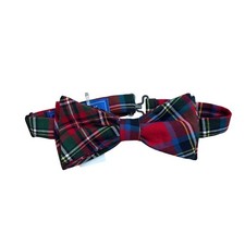J.BAILEY Kids Plaid Bow Tie Adjustable Red Green Blue Christmas Holiday