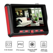 CCTV Test Monitor 4in Display AHD TVI CVI UTP Cable Tester 8MP For Maintenance