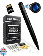 SIRGAWAIN Premium Body Camera Pen — Full HD 1080p Video and Photo