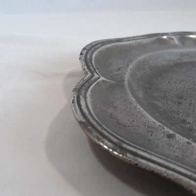 PLAT ÉTAIN XVIIIème / poinçon à identifier AS / FRANCE / FRANC MACON - Photo 1/4