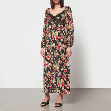 Rixo - Floral Thaleena Midi Dress - NEW WITH TAGS - 8 UK / 4 US - Multicolour
