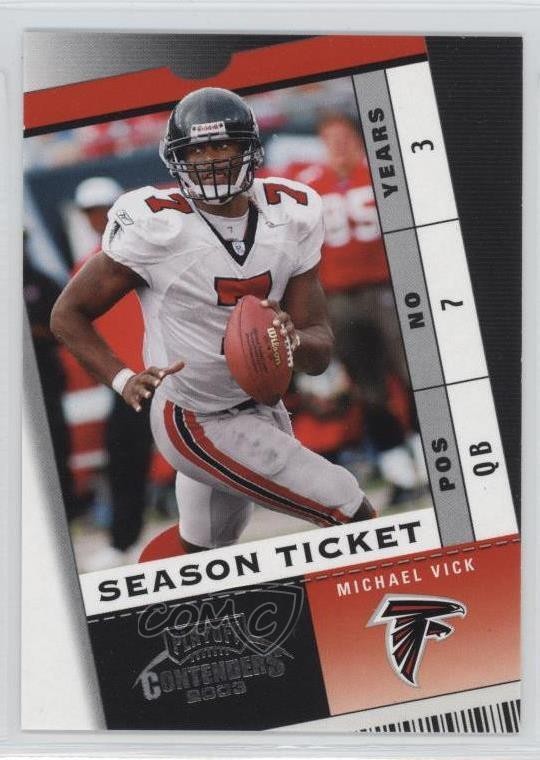 2003 Playoff Contenders Michael Vick #76 9bp