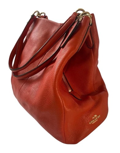 Borsa borsa a tracolla Coach Phoebe in vera pelle di ciottoli