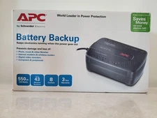 APC BE550G Back-UPS 550 VA 8-Outlet Uninterruptible Power Supply~ NEW-OPEN BOX