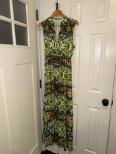 Alice + Olivia Mirrored Garden Maxi Dress Green Size 8