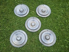 Set Of 5 1965 Ford Thunderbird 15 Hubcaps Wheel Covers 65 T Bird 4